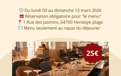 Printemps au restaurant à Hendaye